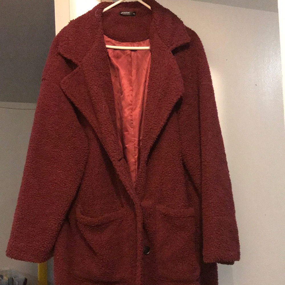 Fuzzy Teddy Coat 4X
